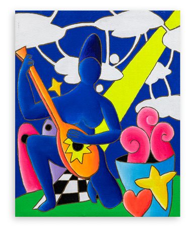 GIANCARLO MONTUSCHI (1952) - Suonatore di liuto, 2008