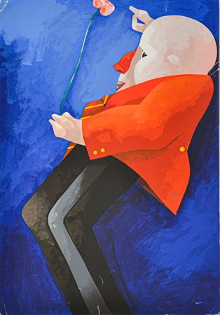 EMILIO TADINI, Senza titolo (Blu)