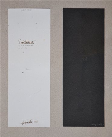 GIORGIO VICENTINI, Quaderni verticali