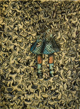 FLORENCIA MARTINEZ, Senza titolo (Bimba e puntine)