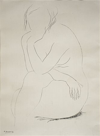 AUGUSTO MURER, Senza titolo (Nudo femminile)