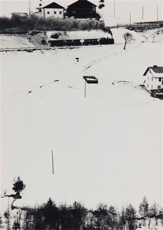 Gianni Berengo Gardin (1930 - 2025)  - Il trenino della Val Gardena, Ortisei, 1958