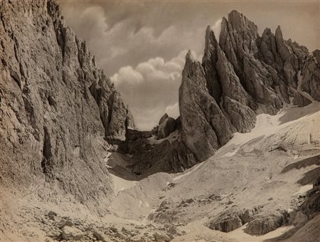 Josef Gugler (1824 - 1892)  - Dolomiti: Punta Cinque Dita, 1880s/1890s