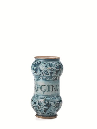 ALBARELLO, ROMA, INIZIO DEL SECOLO XVIIdi maiolica, corpo a rocchetto...