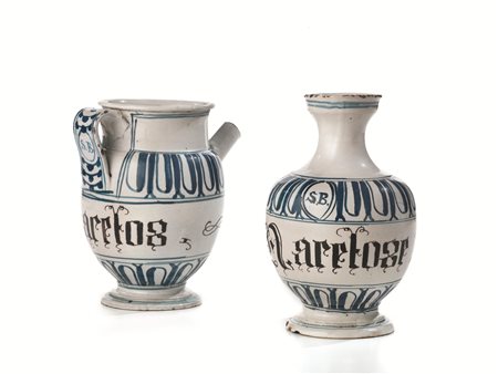 FIASCA ED ORCIOLO, ITALIA SETTENTRIONALE, SECOLO XVII/XVIIIin maiolica;...