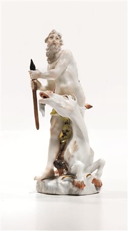 STATUINA, MANIFATTURA DI MEISSEN, SECOLO XIXin porcellana, raffigurante...