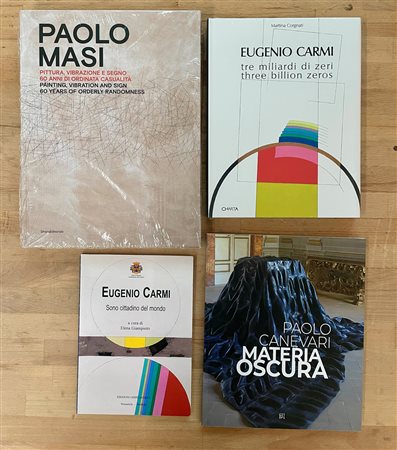 EUGENIO CARMI, PAOLO MASI E PAOLO CANEVARI - Lotto unico di 4 cataloghi