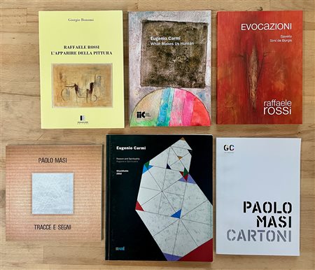 EUGENIO CARMI, PAOLO MASI E RAFFAELE ROSSI - Lotto unico di 6 cataloghi