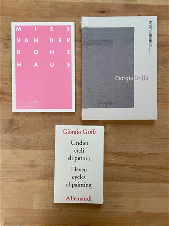 GIORGIO GRIFFA - Lotto unico di 3 cataloghi