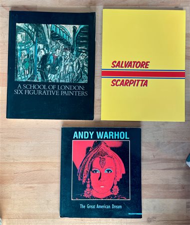 SALVATORE SCARPITTA E ANDY WARHOL - Lotto unico di 3 cataloghi