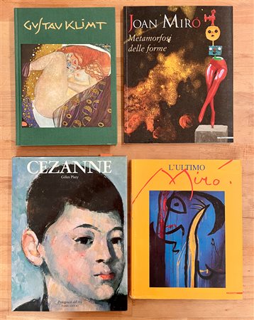 GUSTAV KLIMT, JOAN MIRÓ E PAUL CÉZANNE - Lotto unico di 4 cataloghi