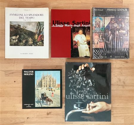 ARTISTI ITALIANI DEL DOPOGUERRA - Lotto unico di 5 cataloghi