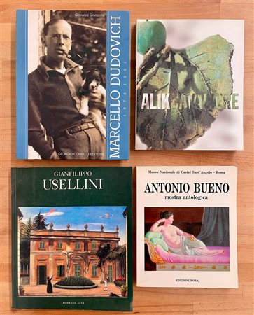 ARTE FIGURATIVA ITALIANA (USELLINI, DUDOVICH, CAVALIERE E BUENO) - Lotto unico di 4 cataloghi