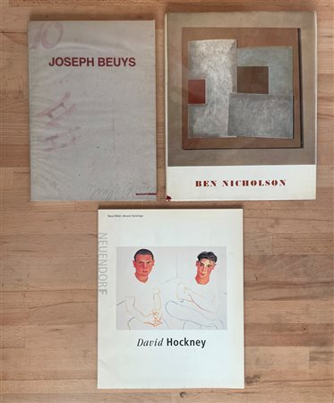 BEN NICHOLSON, JOSEPH BEUYS E DAVID HOCKNEY - Lotto unico di 3 cataloghi