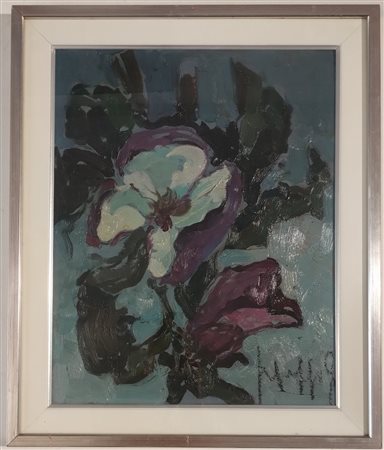 MAGGI GIANPIERO Milano (Mi) 1934 La magnolia 1964 Olio su tavola 50,00x40,00...