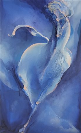 POLI GABRIELE Milano (Mi) 1957 Senza titolo 2021 Olio su tela e gesso...