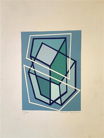 RADICE MARIO Como (Co) 1898 Geometrico Litografia a colori es. 15/100...