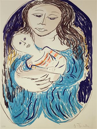 VIOLA GIUSEPPE Milano (Mi) 1933 Maternità 1970 Litografia a colori es. 5/50...