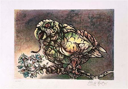 PIGNATELLI ERCOLE Lecce (Le) 1935 Rapace Litografia su carta es. XIII/XXV...