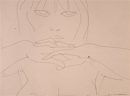 CONVERSANO ROMANO Rovigno in istria (Croazia) 1920 Volto China su carta...