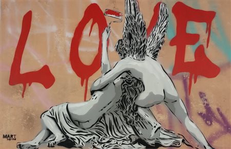 MART SIGNED Livorno (Li) 1988 Vandals For Love 2025 Acrilico e stencil su...