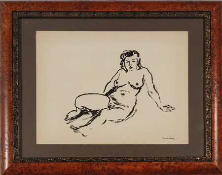 TAMBURI ORFEO Jesi (An) 1910 Donna sdraiata China su carta 24,00x32,00...