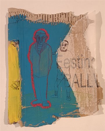 CANNATA ALFREDO Adrano (Ct) 1961 Senza titolo Mista su cartone 50,00x50,00...