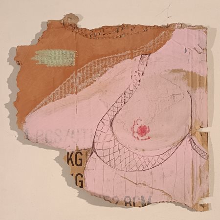 CANNATA ALFREDO Adrano (Ct) 1961 Senza titolo Mista su cartone 50,00x50,00...