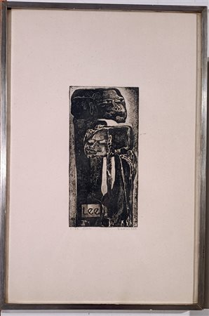 BODINI FLORIANO Gemonio (Mi) 1933 Flirt 1959 Incisione acquatinta acquaforte...