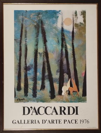 D'ACCARDI GIAN RODOLFO Palermo (Pa) 1906 Senza titolo 1976 Locandina...