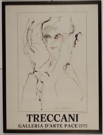 TRECCANI ERNESTO Milano (Mi) 1920 Senza titolo 1975 Locandina 80,00x60,00...