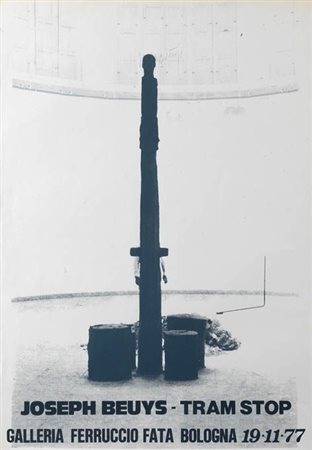 BEUYS JOSEPH Klefeld (Germania) 1925 Tram Stop 1977 Poster vintage...