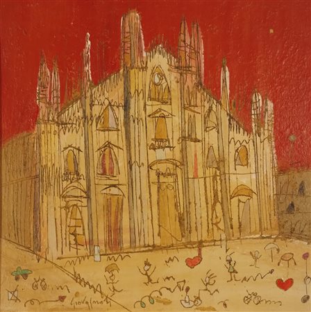 GIOVAGNOLI LUCA Rimini (RN) 1963 Senza titolo 1993 Olio e sabbia su tela...