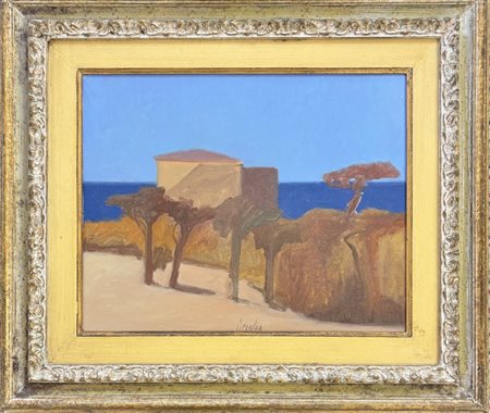 Franco Beraldo Meolo (VE) 1944 - Marina con case 