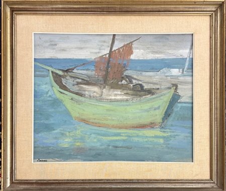 Pietro Morando Alessandria 1889 - 1980 La Barca dei Pescatori