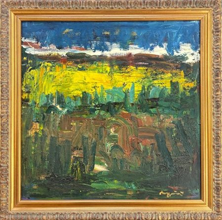 Piero Maggioni Monticello Brianza 1931 - Viganò 1995 Paesaggio