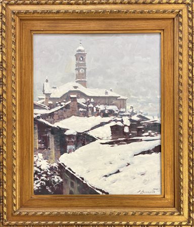 Silvio Brunetto San Maurizio canavese 1932 - Torino 2024 Saluzzo sotto la neve 