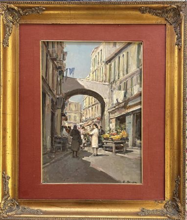 Salvatore Maresca Attivo a Napoli tra il XIX e il XX secolo Giorno di mercato