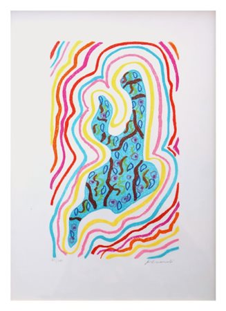 Carla Accardi, Litografia dal libro La Pittura è Essere Soli