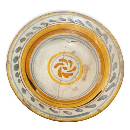 Ciotola in protomaiolica, 15° secolo