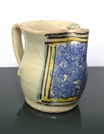 Cannata in ceramica policroma di Caltagirone, primi 20° secolo