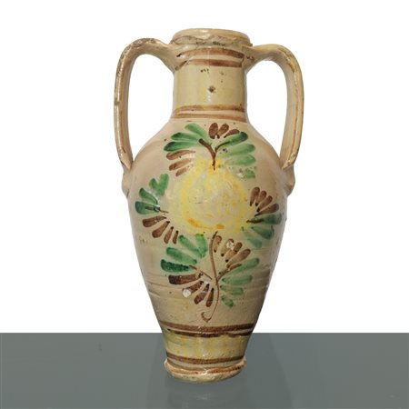 Quartara in maiolica di Caltagirone policroma, 1915