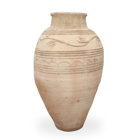 Giara in cotto decorata