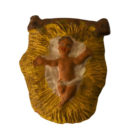 Mario Di Liberto (Caltagirone)  - Fischietto in ceramica a guisa di Gesù Bambino