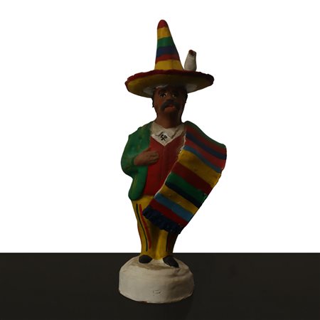 Fischietto a guisa di personaggio messicano