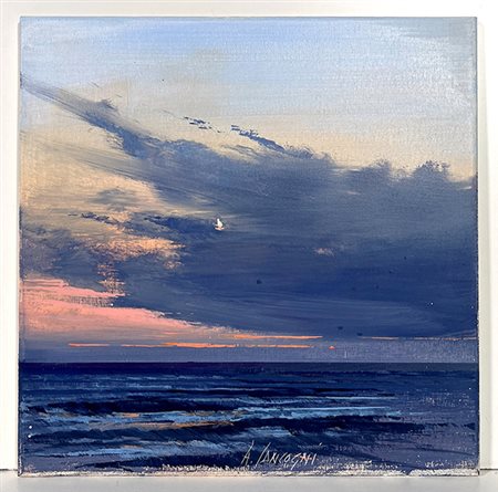 CANCOGNI AGOSTINO, "Tramonto in Versilia"