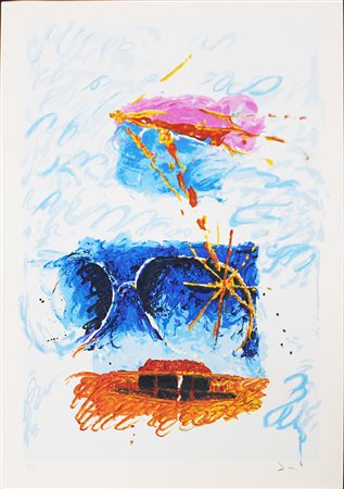 MARIO SCHIFANO, "Impressione Astratta", anni '90