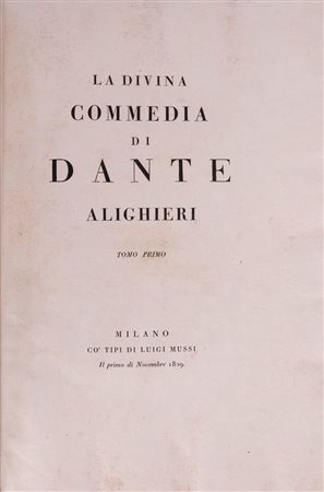 Dante Alighieri - La Divina Commedia, 1809 (…)