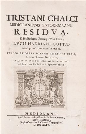 Tristano Calco - Historiae Patriae Libri XX, 1627 (…)