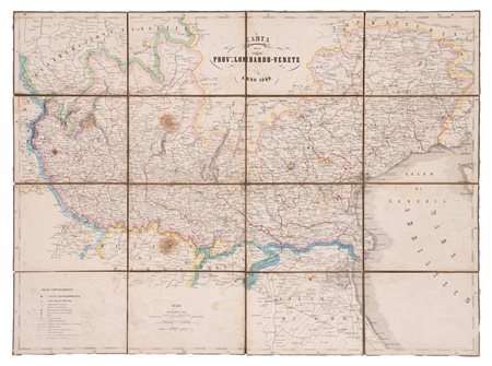 Carta delle Prov. cie Lombardo - Venete, 1849 (…)